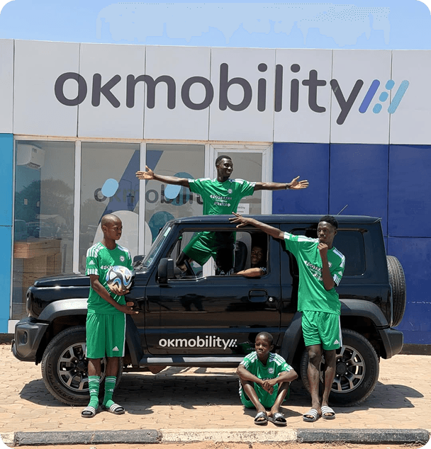 Partner company OK Mobility's car rental.